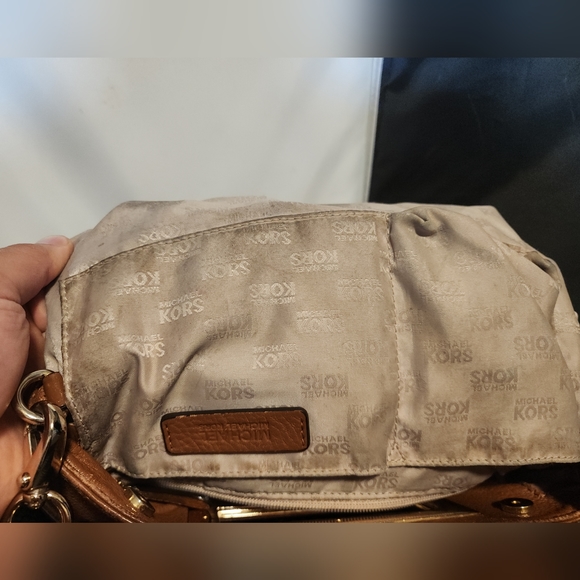 Michael Kors 2 Way Shoulder Bag 35T2GBKM2L Handle Leather Brown- VIETNAM - READ - Picture 3 of 11